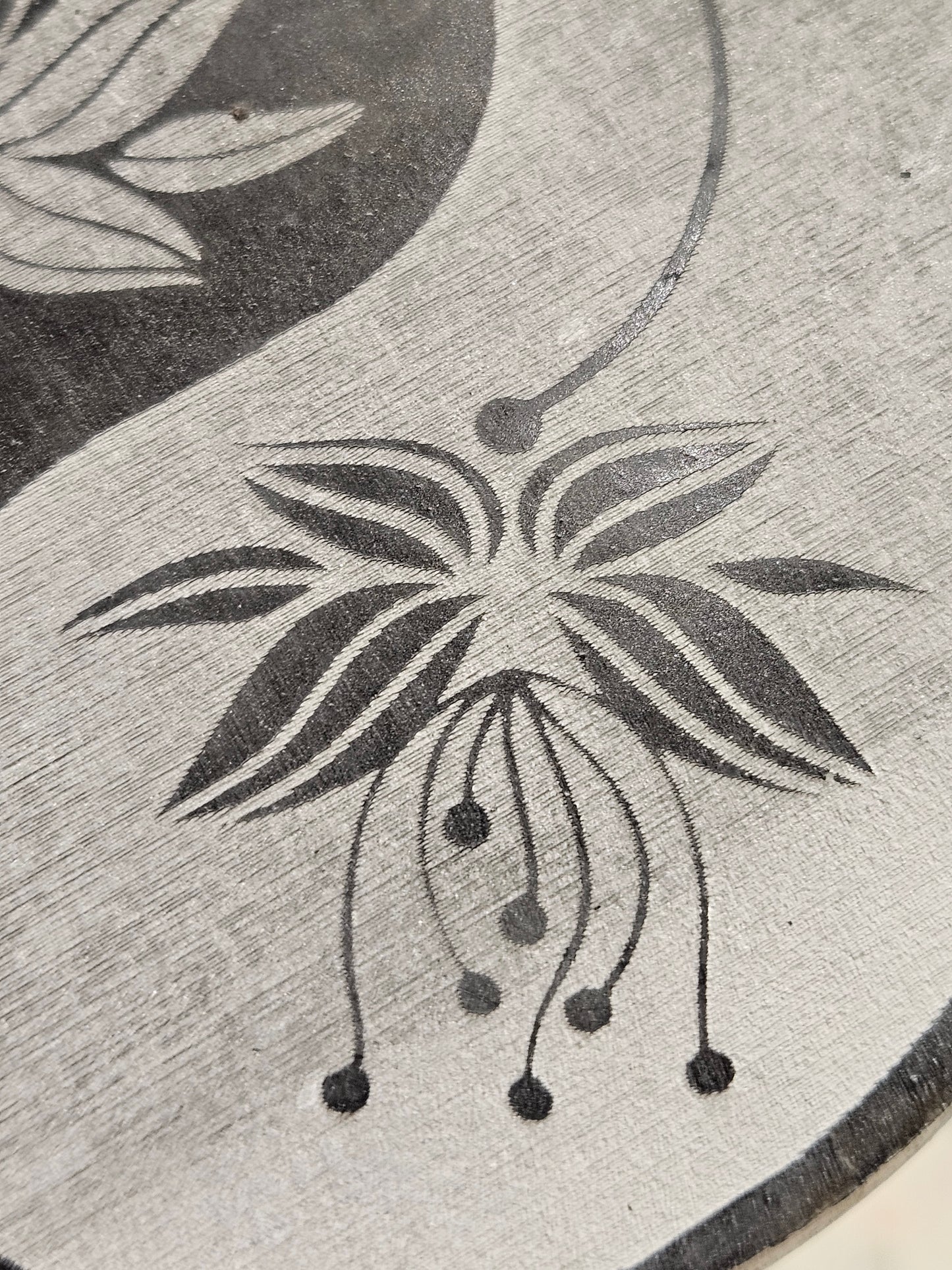 Selenite Yin Yang Plate