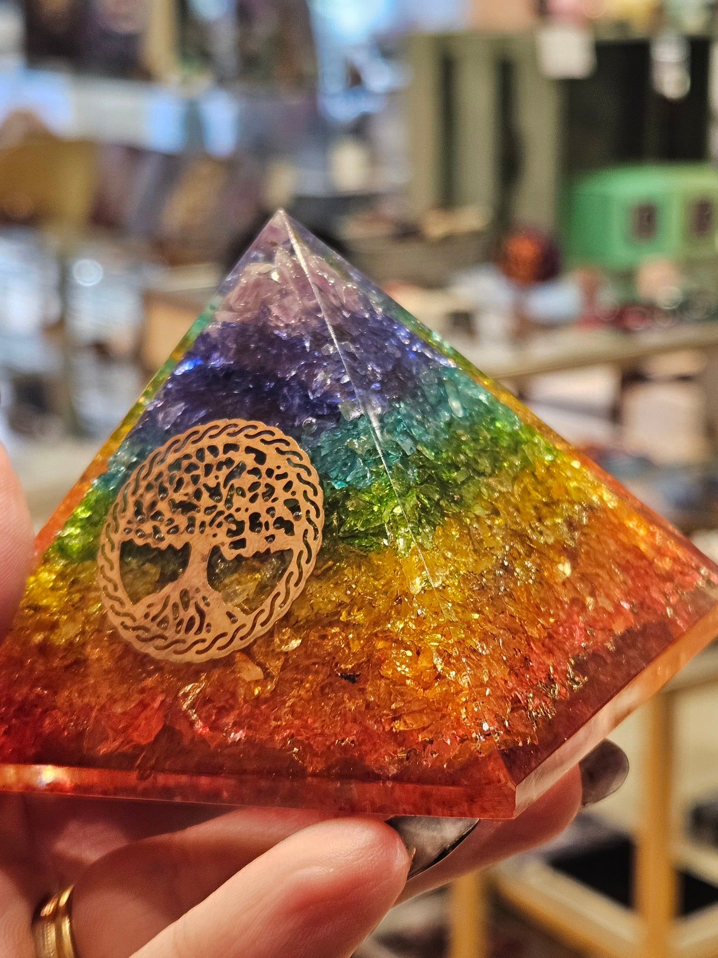 Orgone Tree of Life Chakra Pyramid