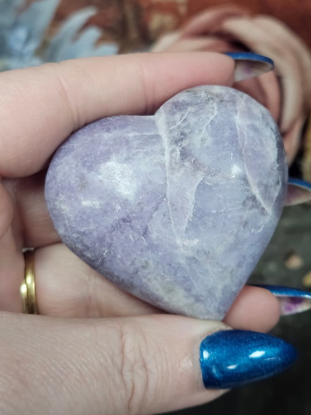 Lepidolite Heart