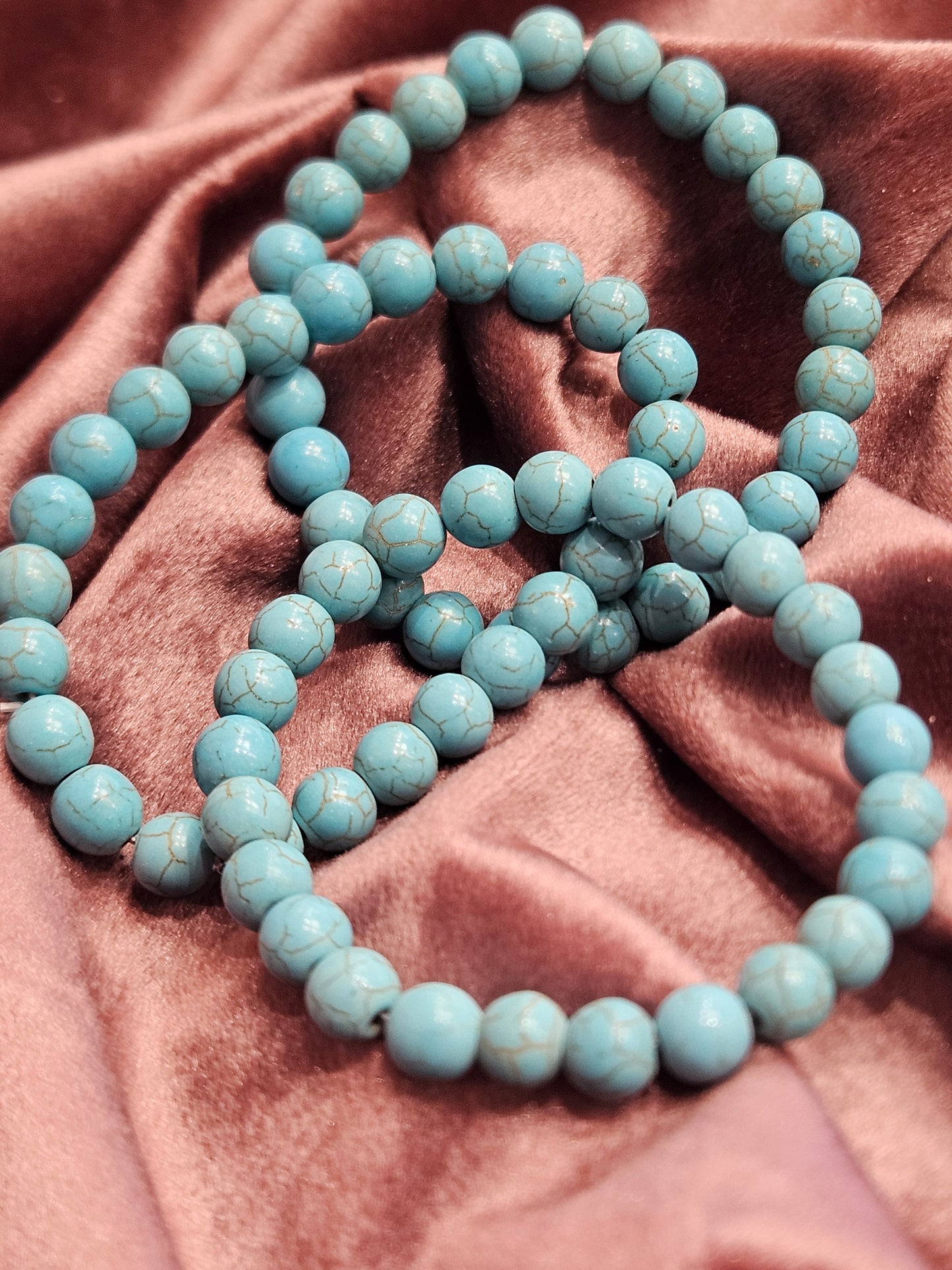 Turquoise Dyed Howlite Bracelet