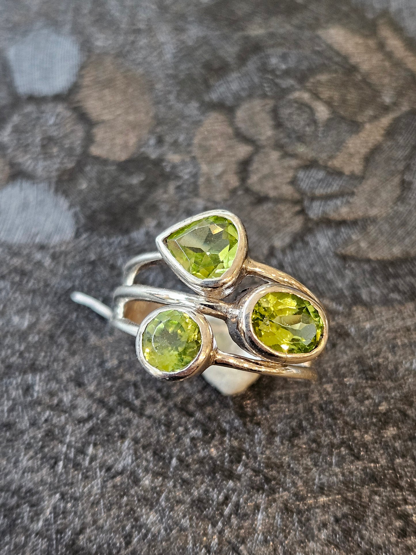 Peridot Triple Ring