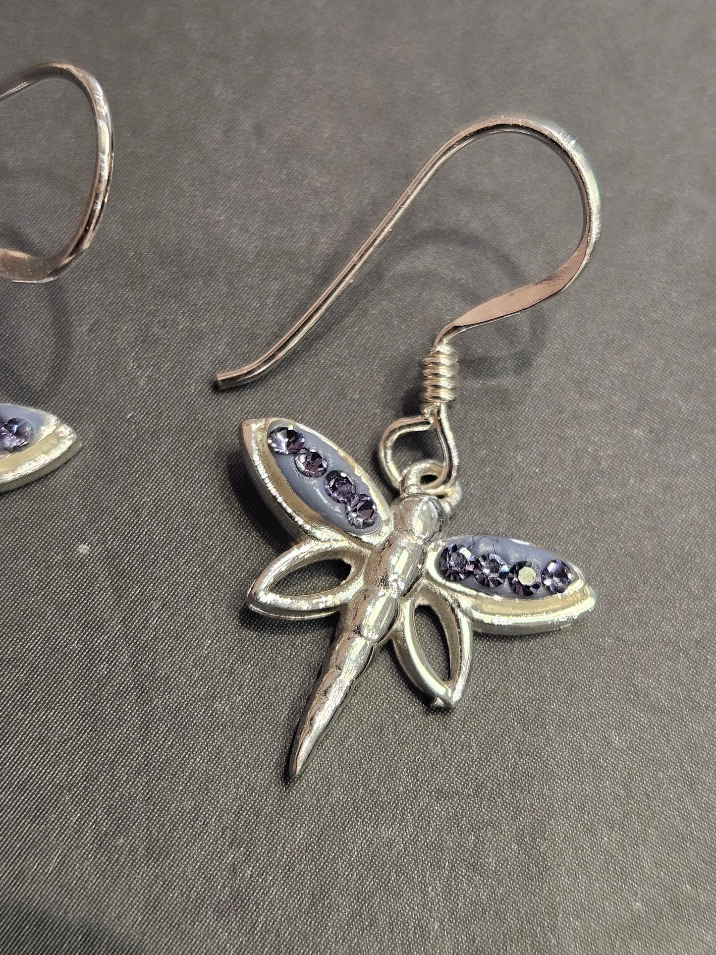 Tanzanite Dragonfly Earrings
