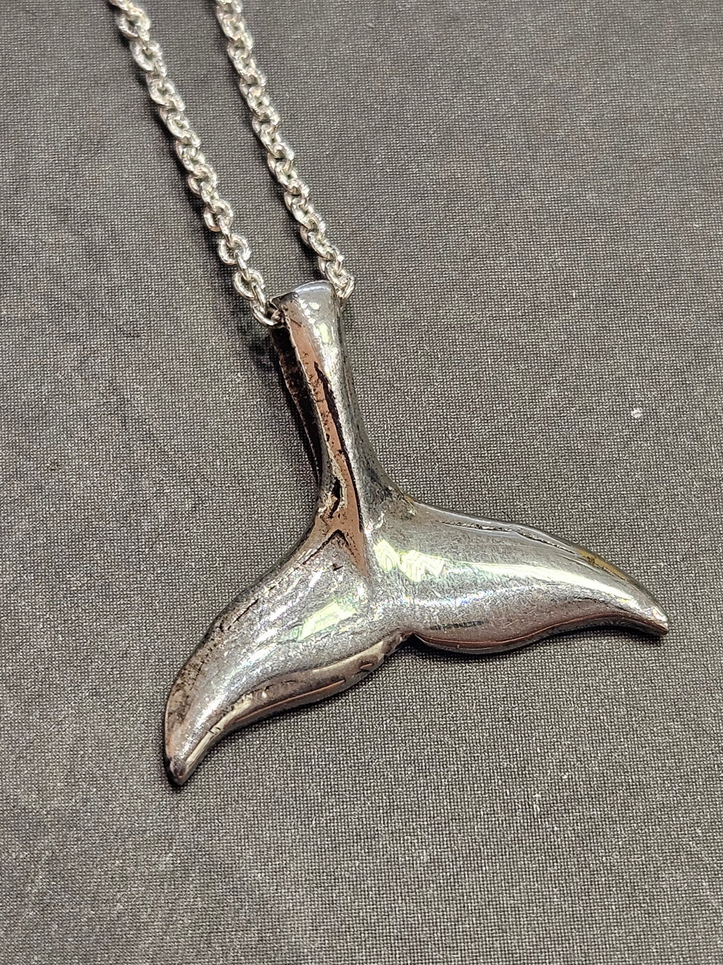 Stirling Silver Whale Tail