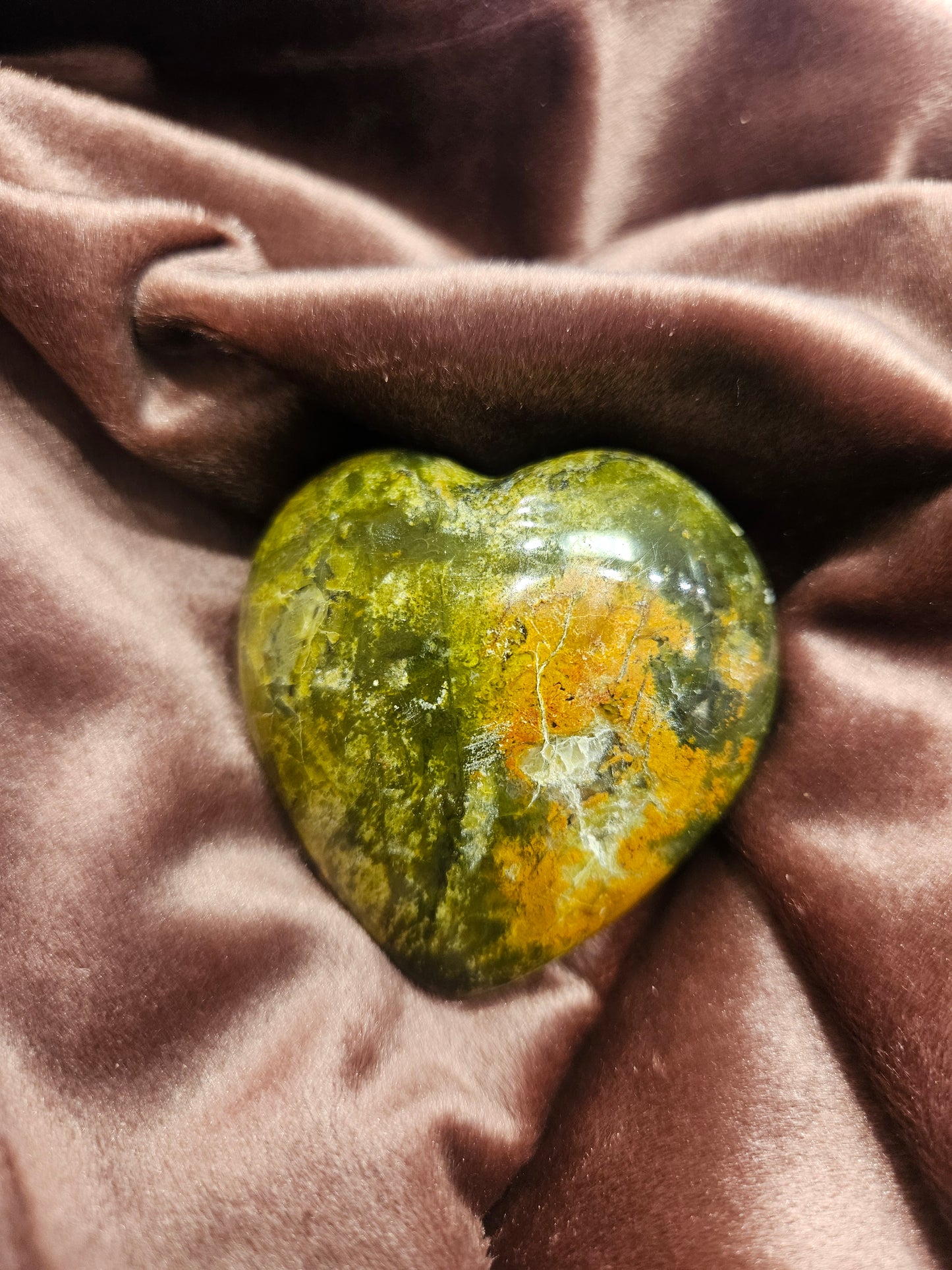 Green Opal Heart