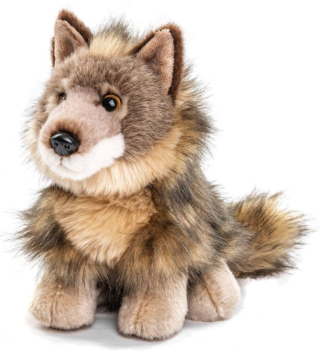 Wolf cub, sitting - 20 cm (height) - cuddly/plush toy