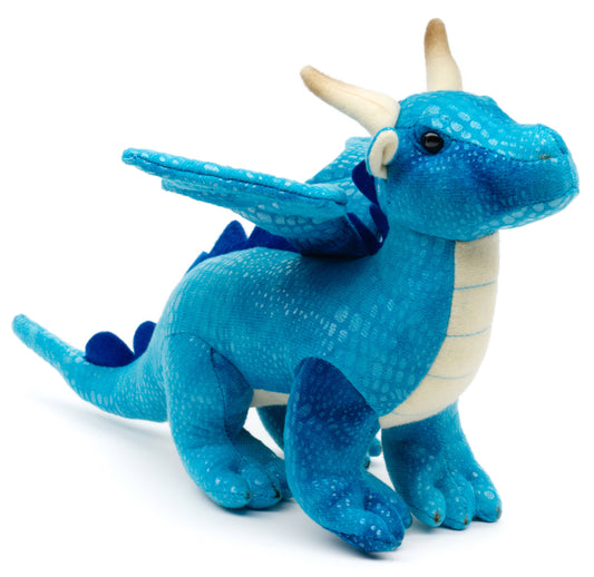 Blue dragon - 26 cm (length) - cuddly/plush toy