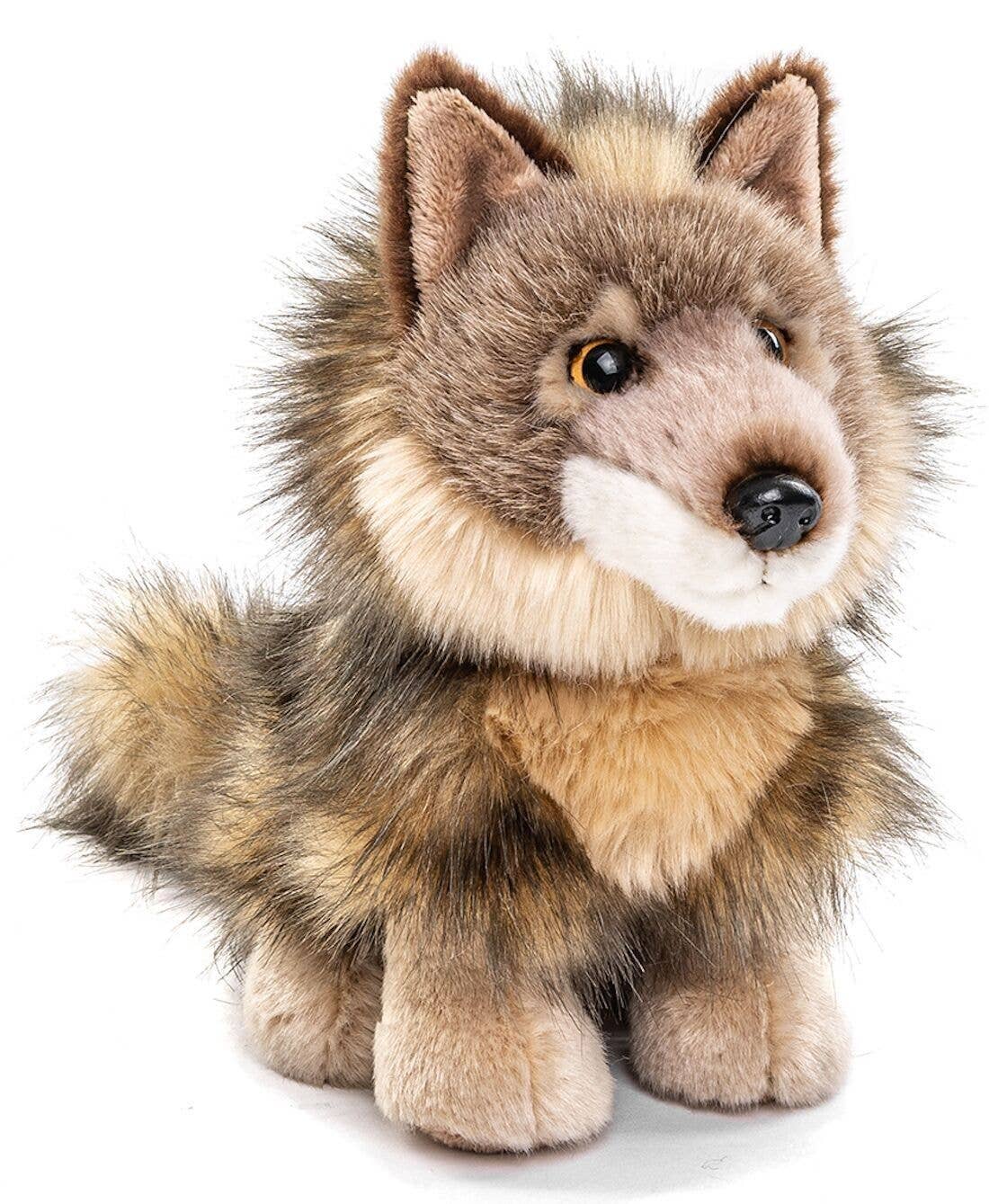 Wolf cub, sitting - 20 cm (height) - cuddly/plush toy