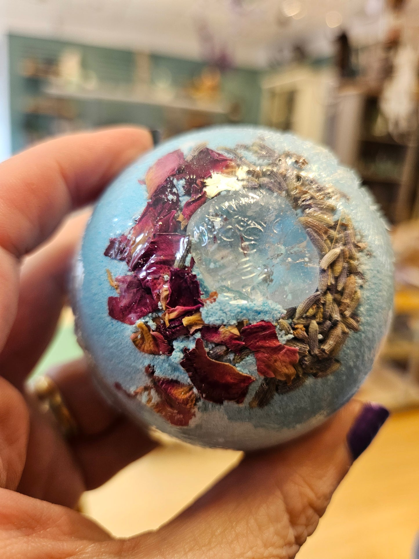 Snow Quartz J&M Therapies Bath Bomb