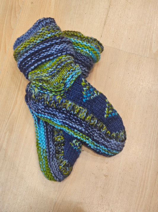 Short Wool Slipper Socks