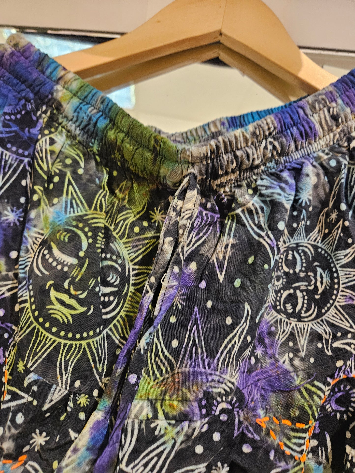 Harem Patchwork Cotton Moon Trousers