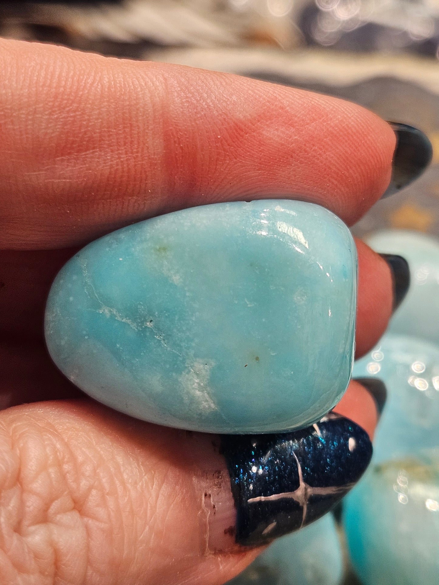 Blue Argonite Tumblestones