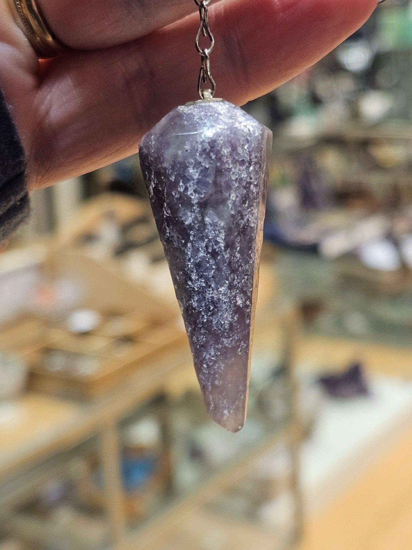 Lepidolite Pendulum