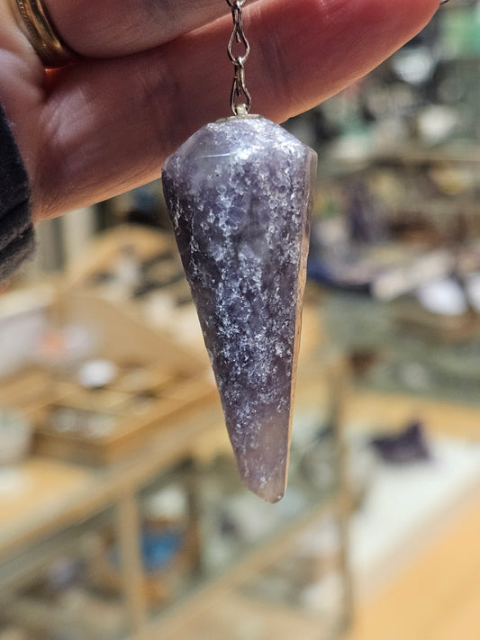 Lepidolite Pendulum