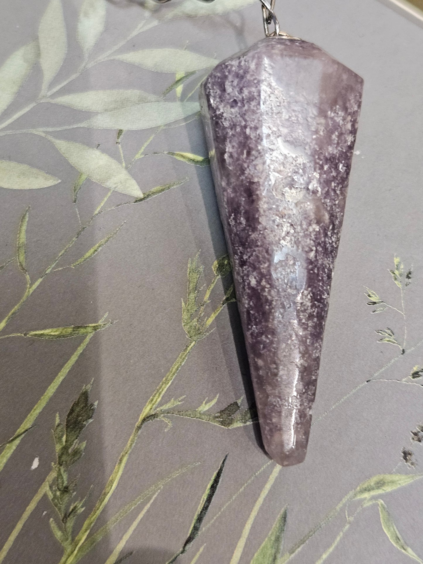 Lepidolite Pendulum