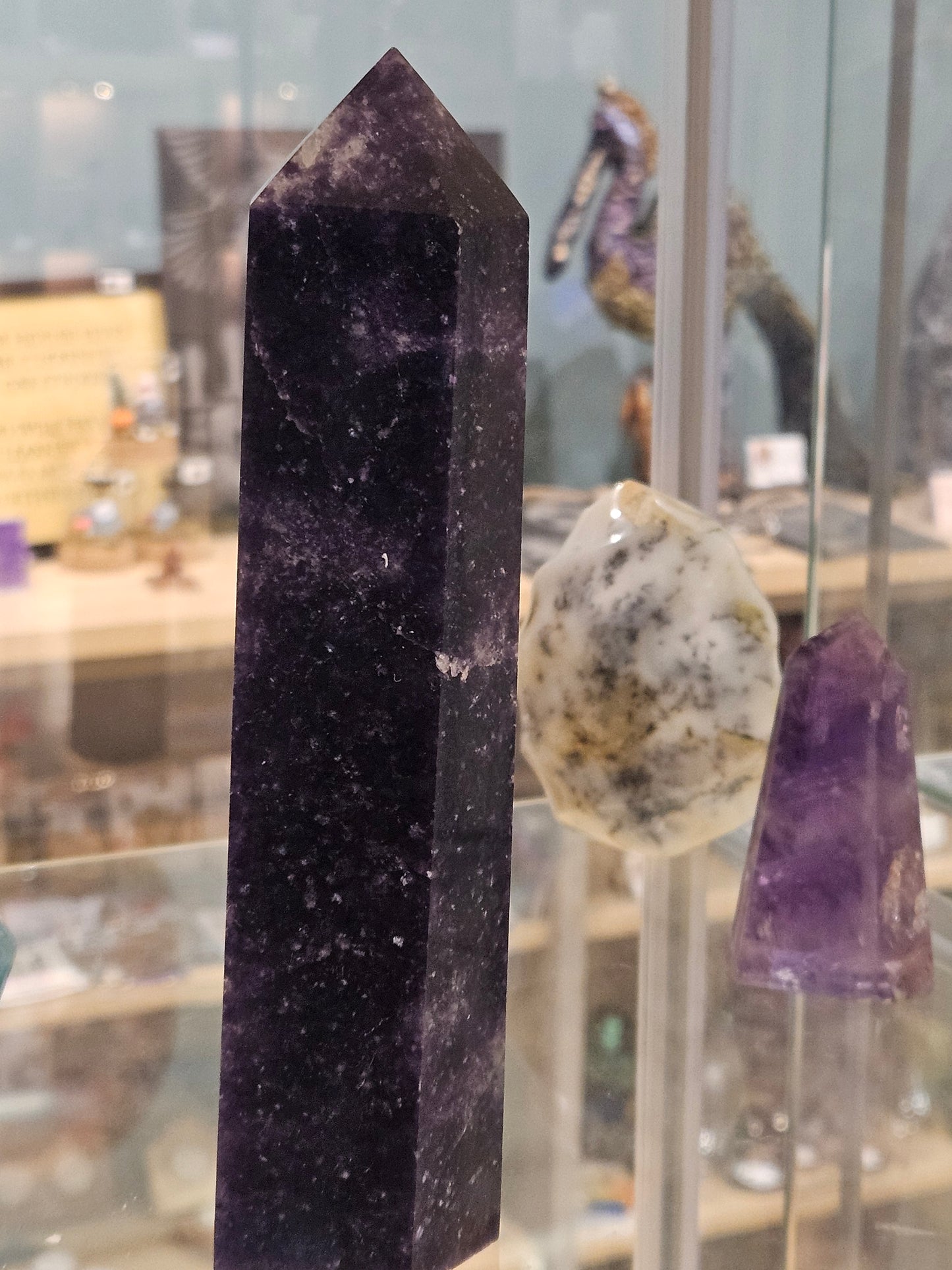 Large Lepidolite Tower