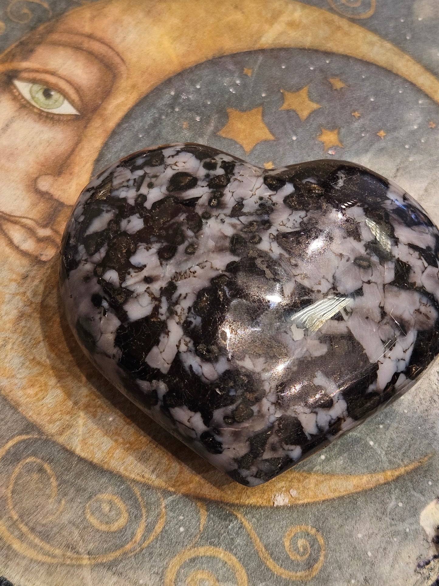 Indigo Gabbro large Heart