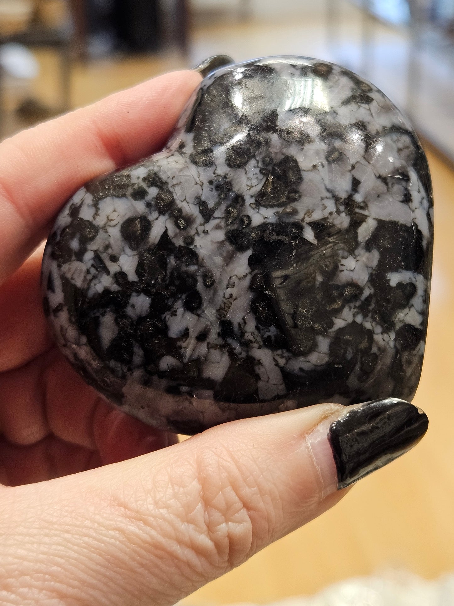 Indigo Gabbro large Heart