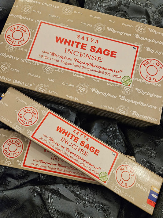 White Sage Satya Incense Sticks