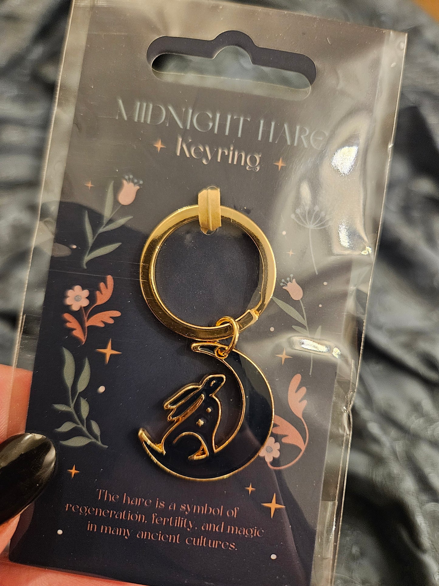 Midnight Hare Keyring