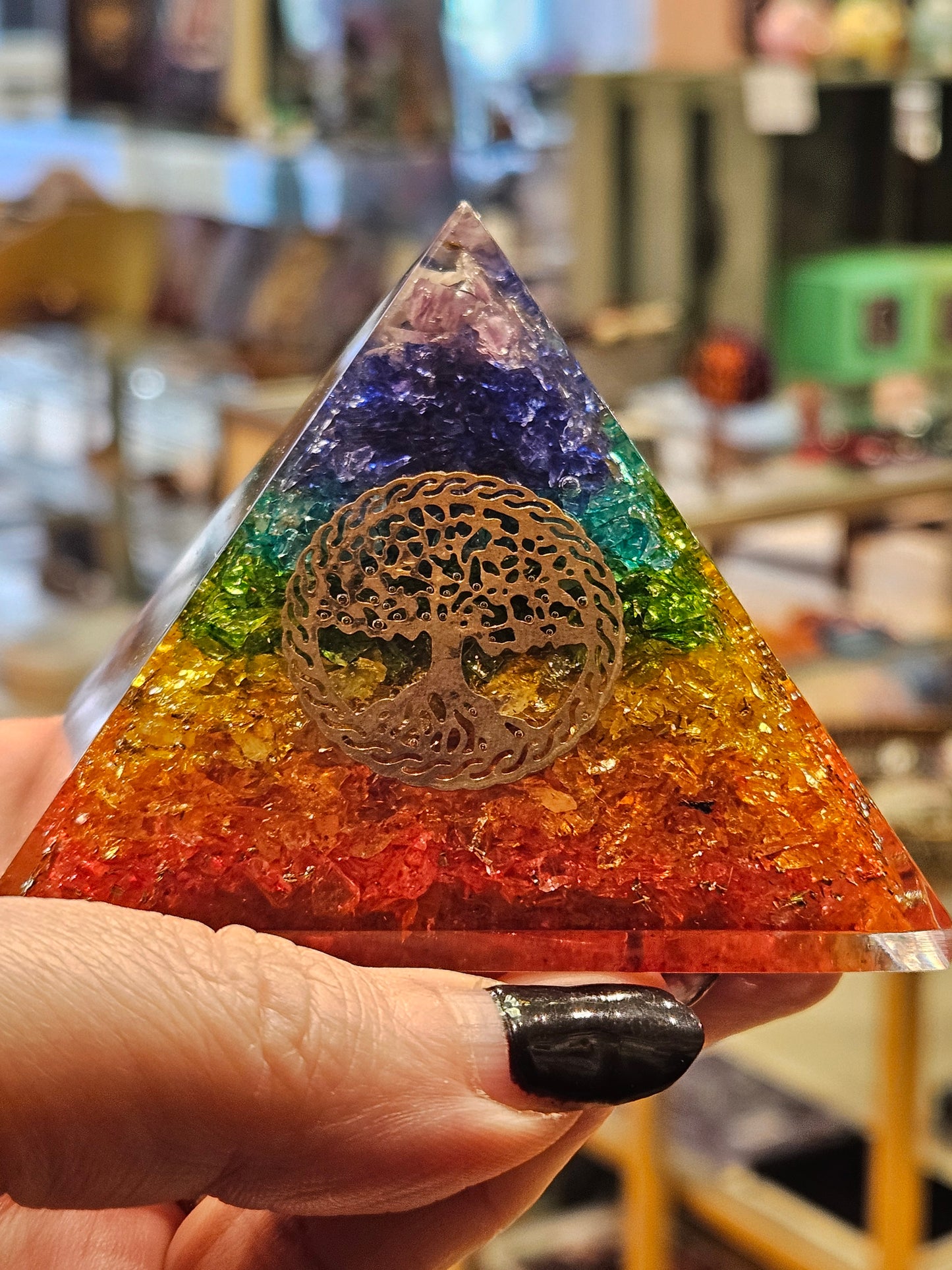 Orgone Tree of Life Chakra Pyramid