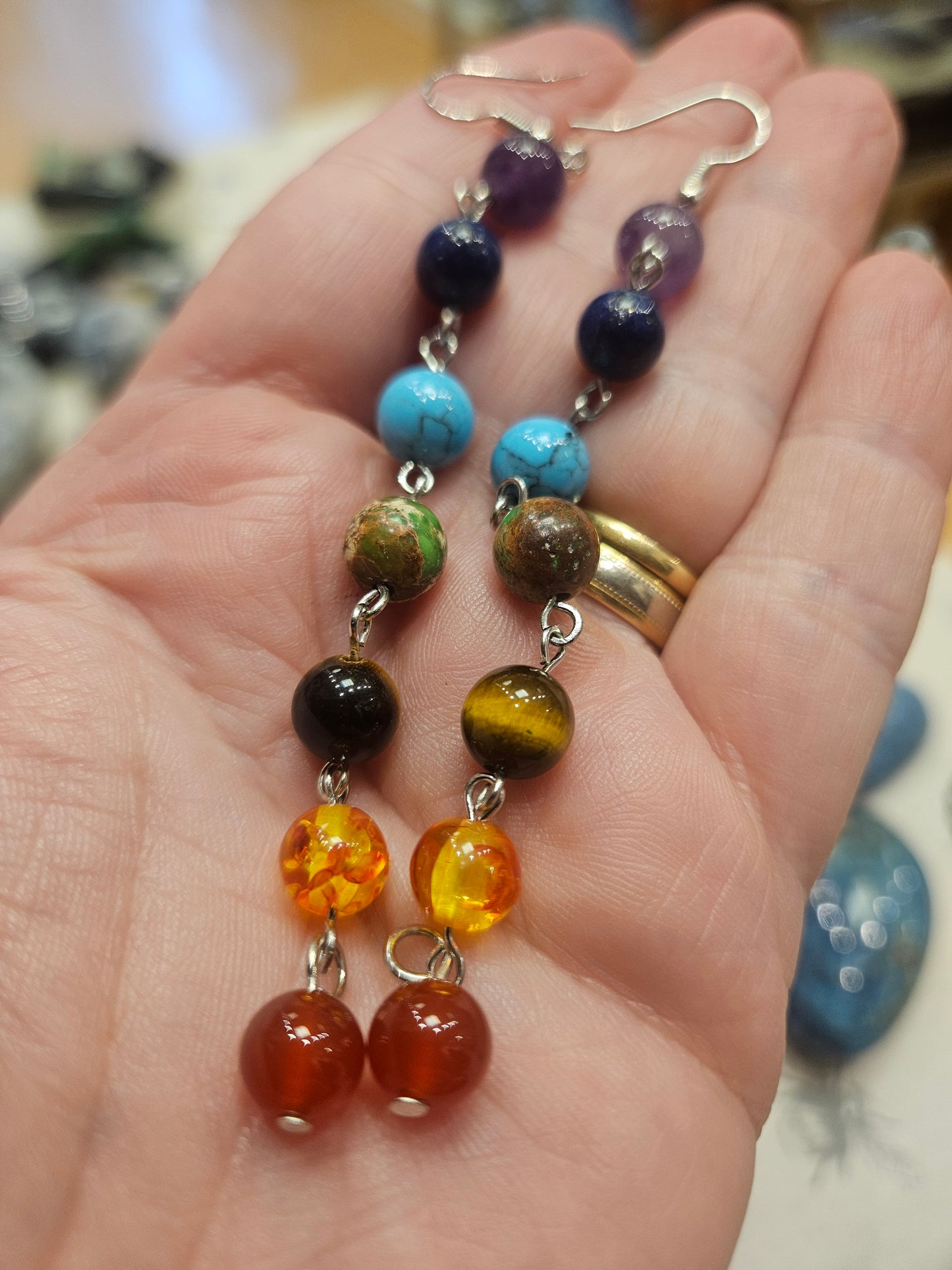 Chakra Drop Earrings