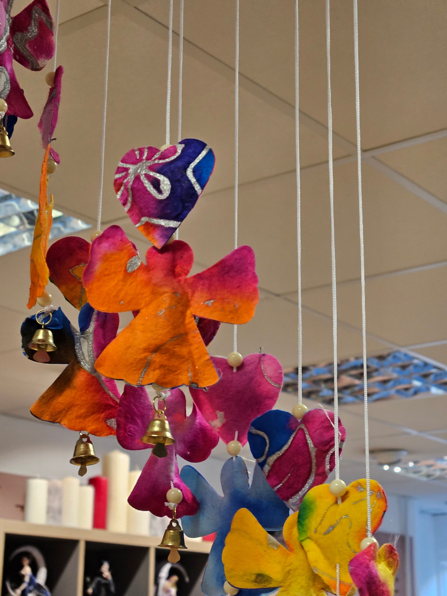 Paper Rainbow Angel Mobile