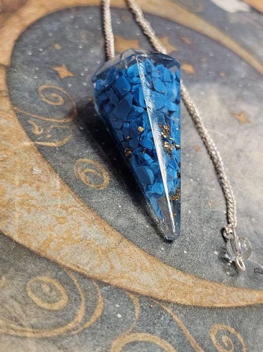 Turquoise Organite Pendulum