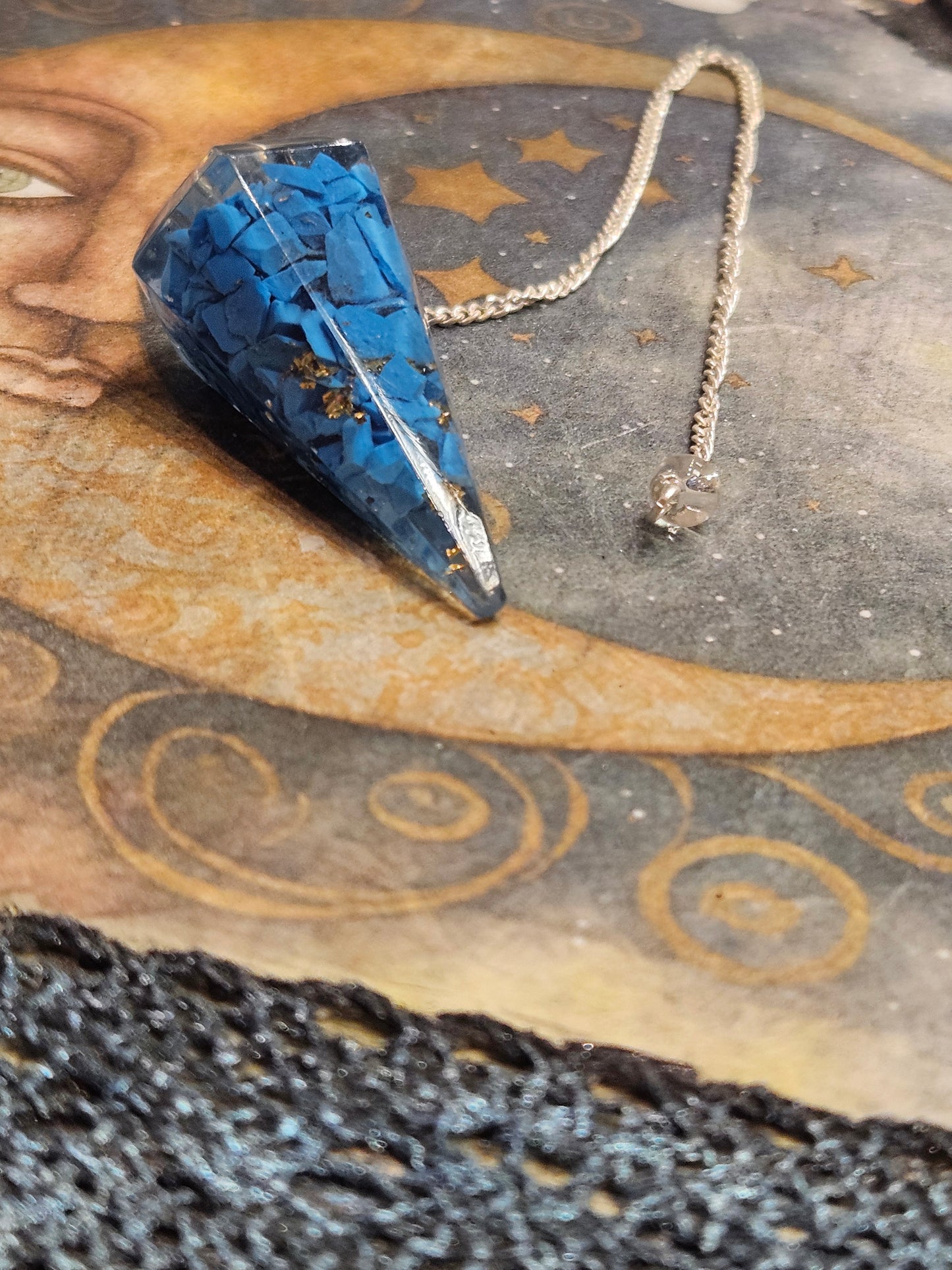 Turquoise Organite Pendulum