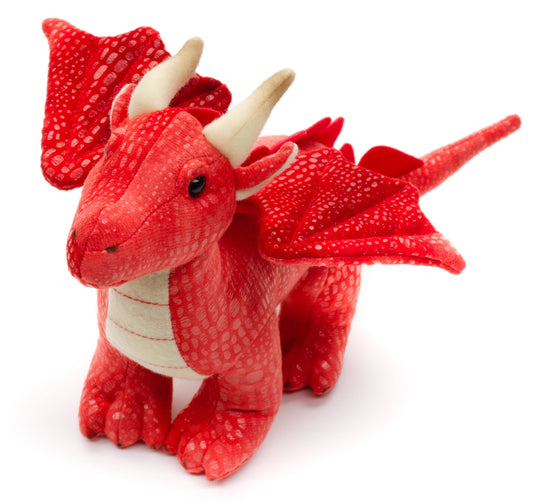 Red dragon - 26 cm (length) - cuddly/plush toy