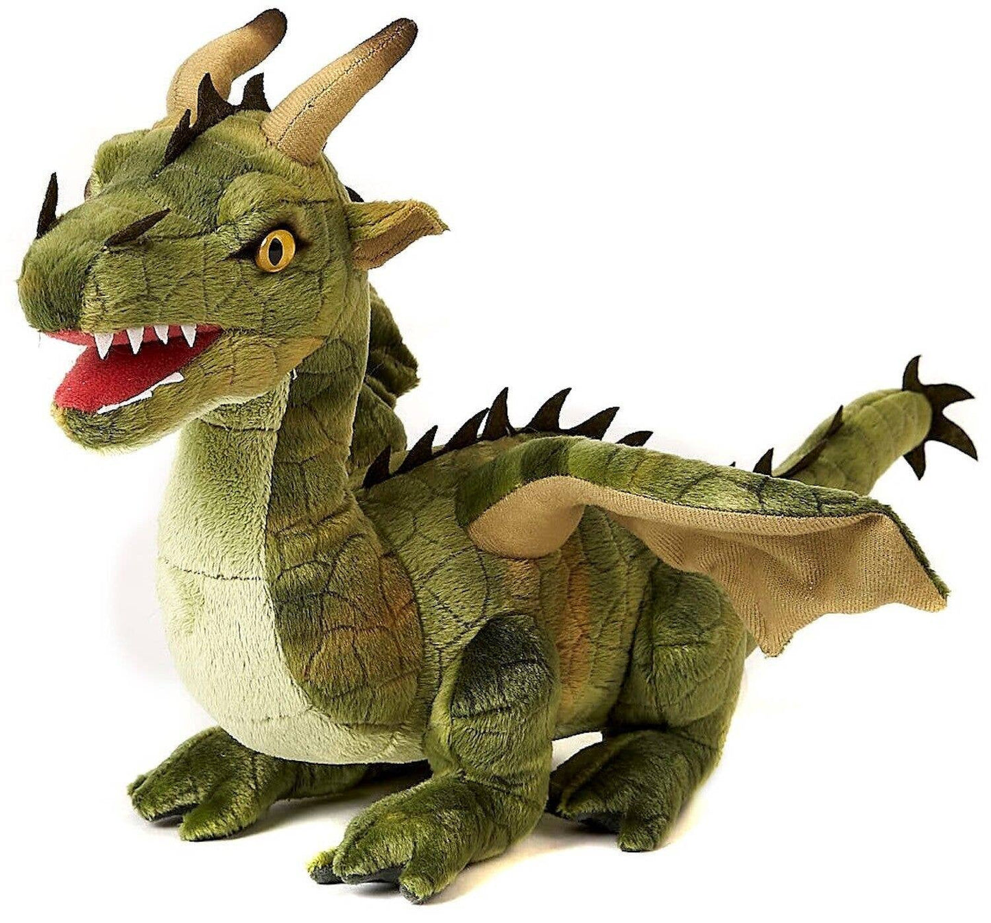 Green dragon - 40 cm (length) - cuddly/plush toy