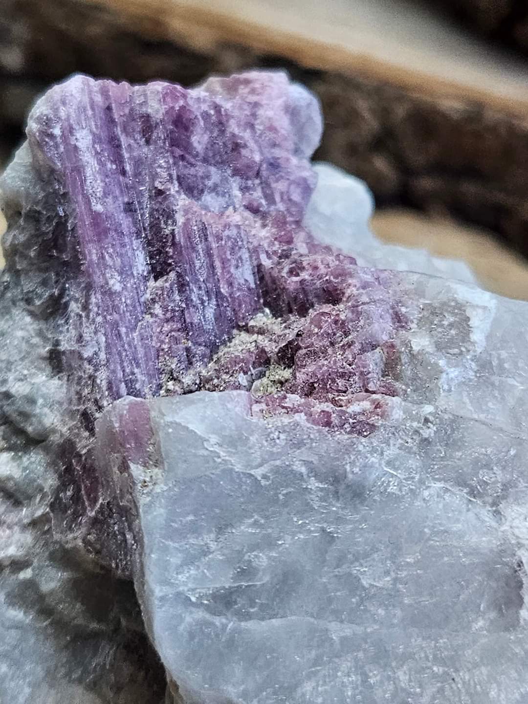 Raw Rubelite in Tourmaline
