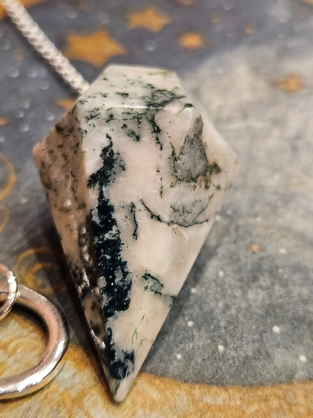 Moss Agate Pendulum