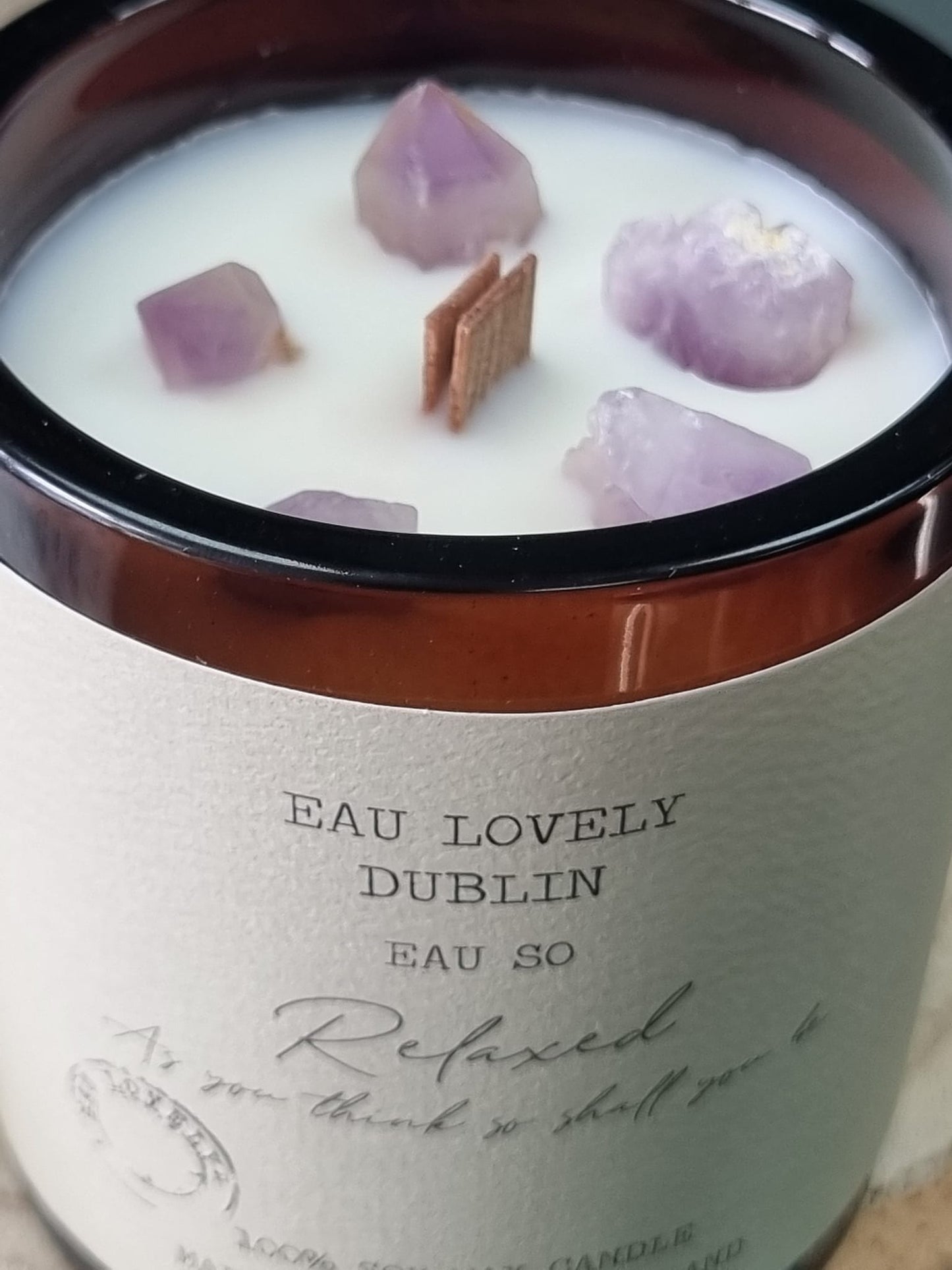 Relax Crystal Candle