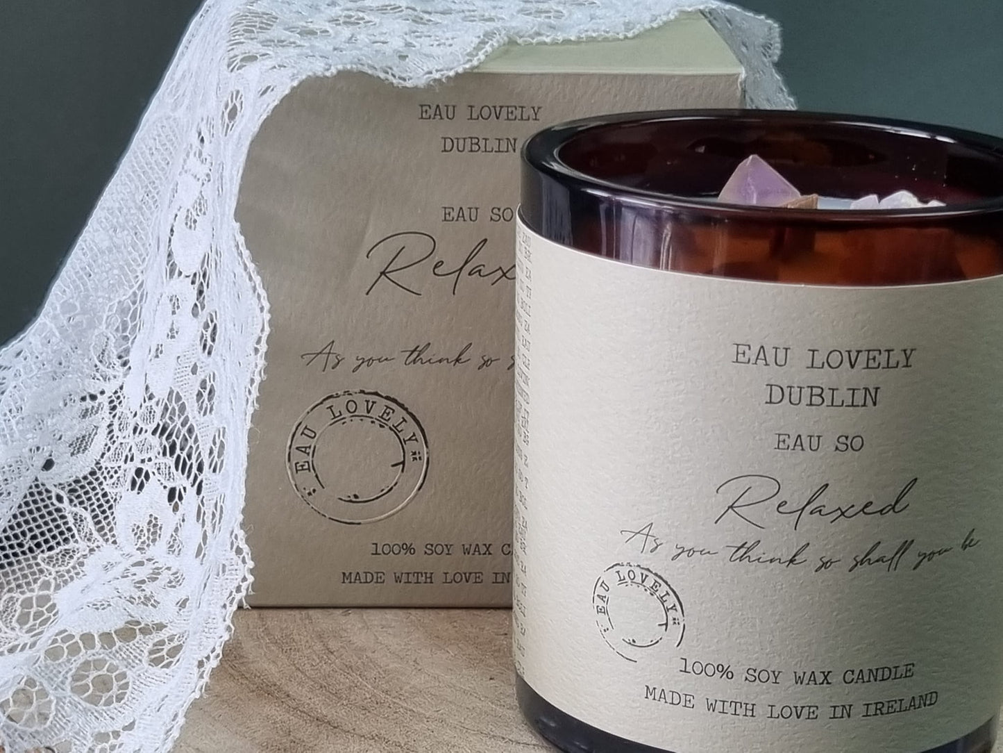 Relax Crystal Candle