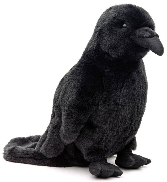 Black raven - 23 cm (height) - cuddly/plush toy