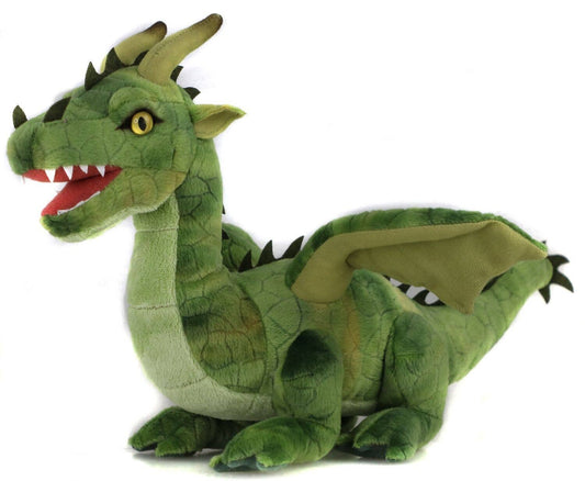 Green dragon - 40 cm (length) - cuddly/plush toy