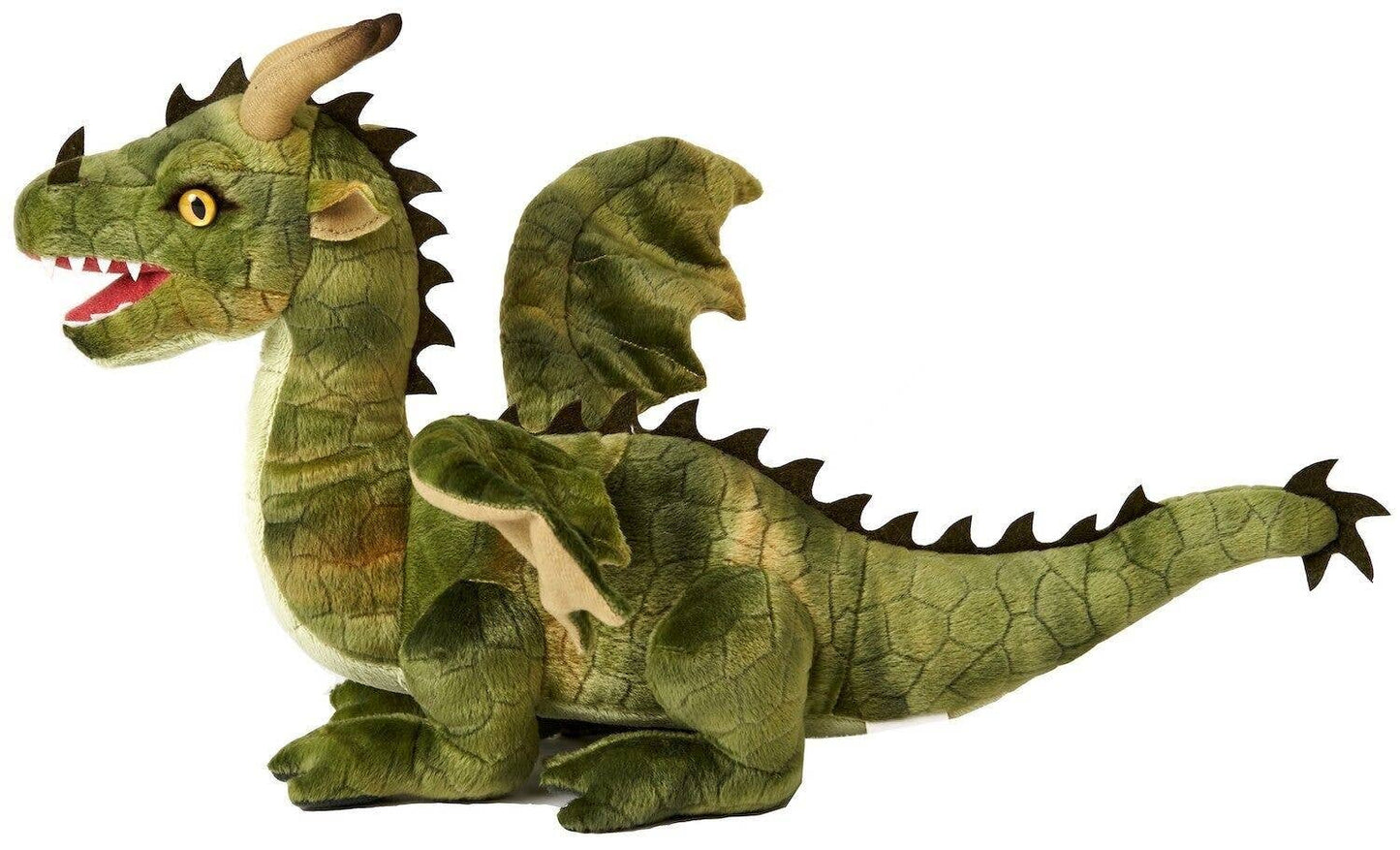 Green dragon - 40 cm (length) - cuddly/plush toy