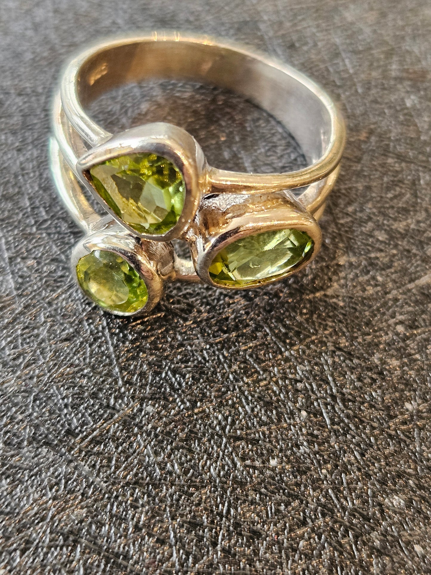 Peridot Triple Ring