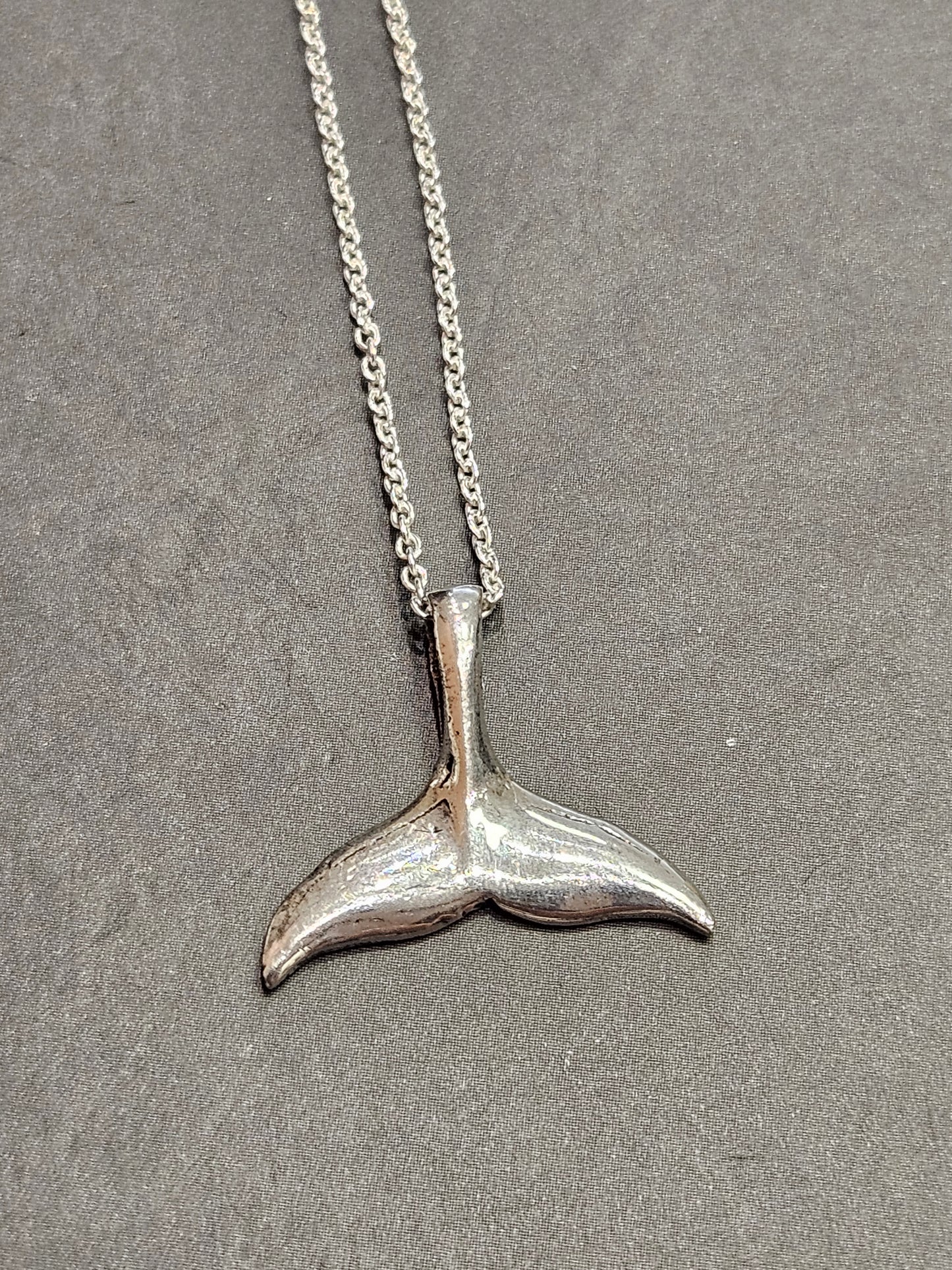 Stirling Silver Whale Tail