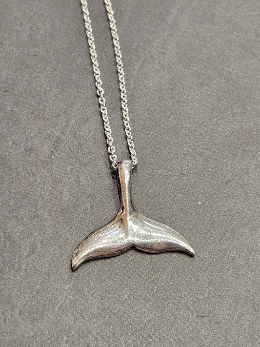 Stirling Silver Whale Tail