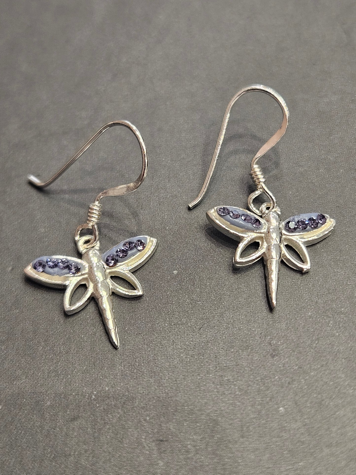 Tanzanite Dragonfly Earrings