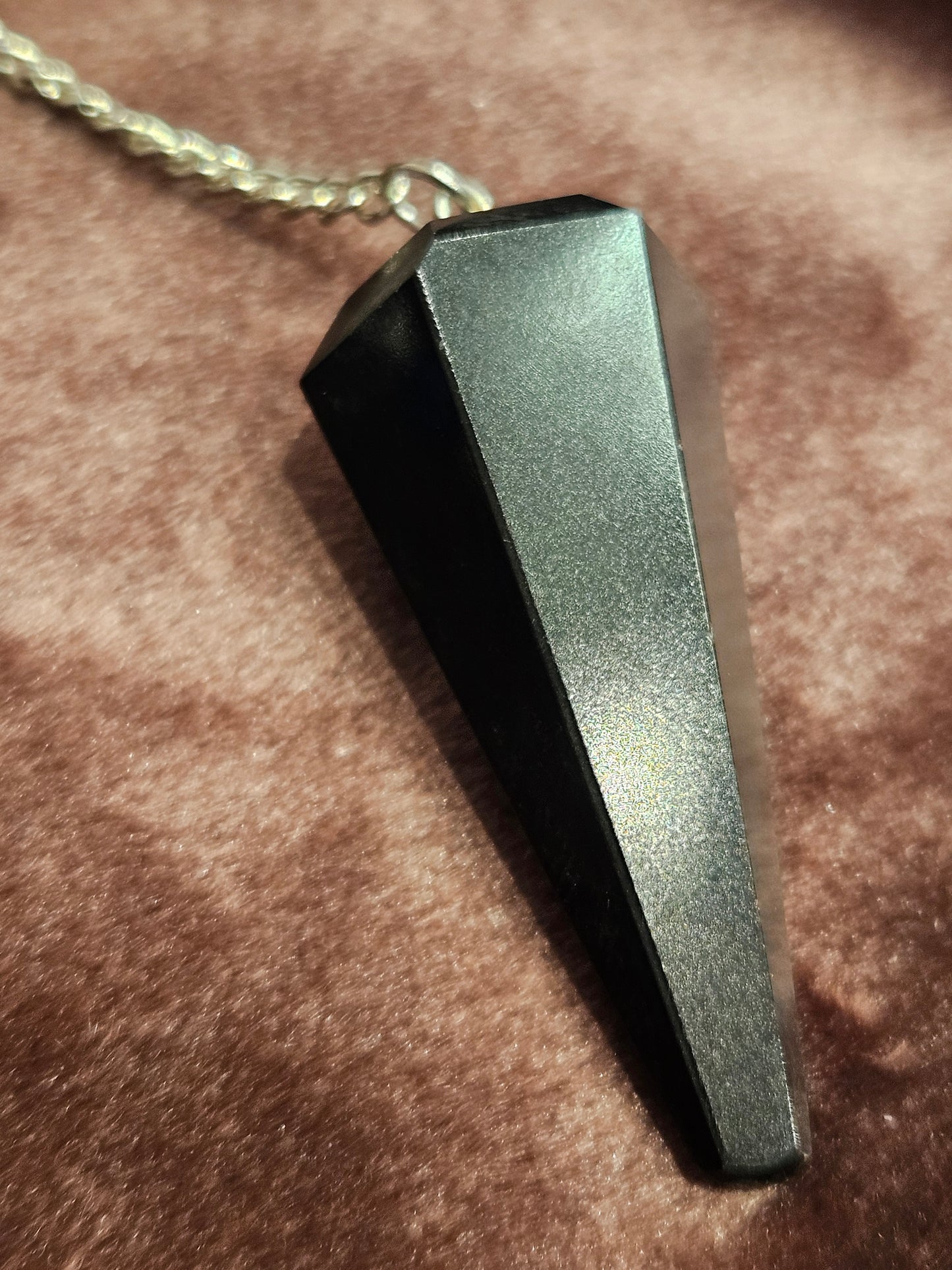 Black Agate Pendulum