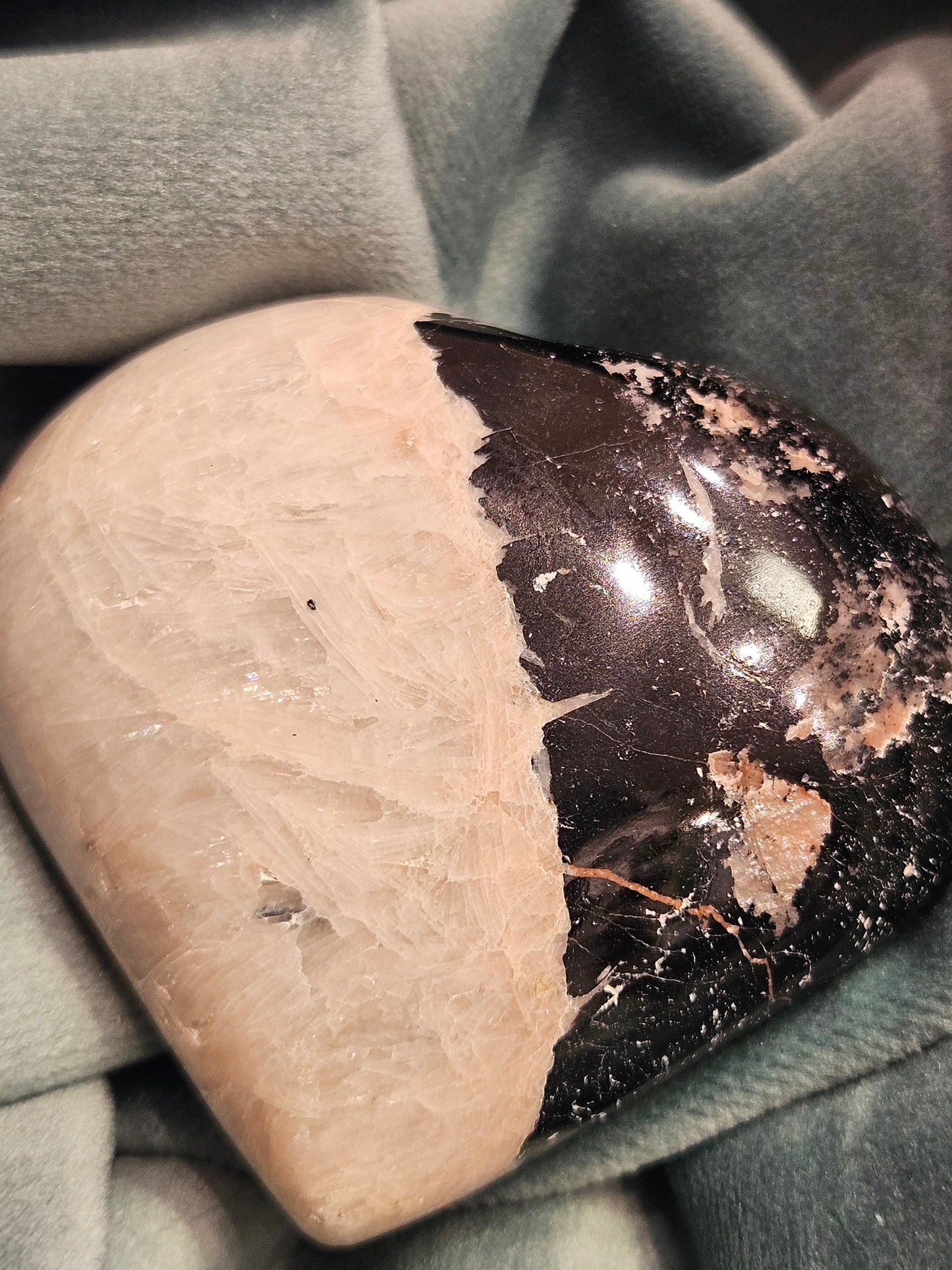 Tourmaline and Feldspar Heart