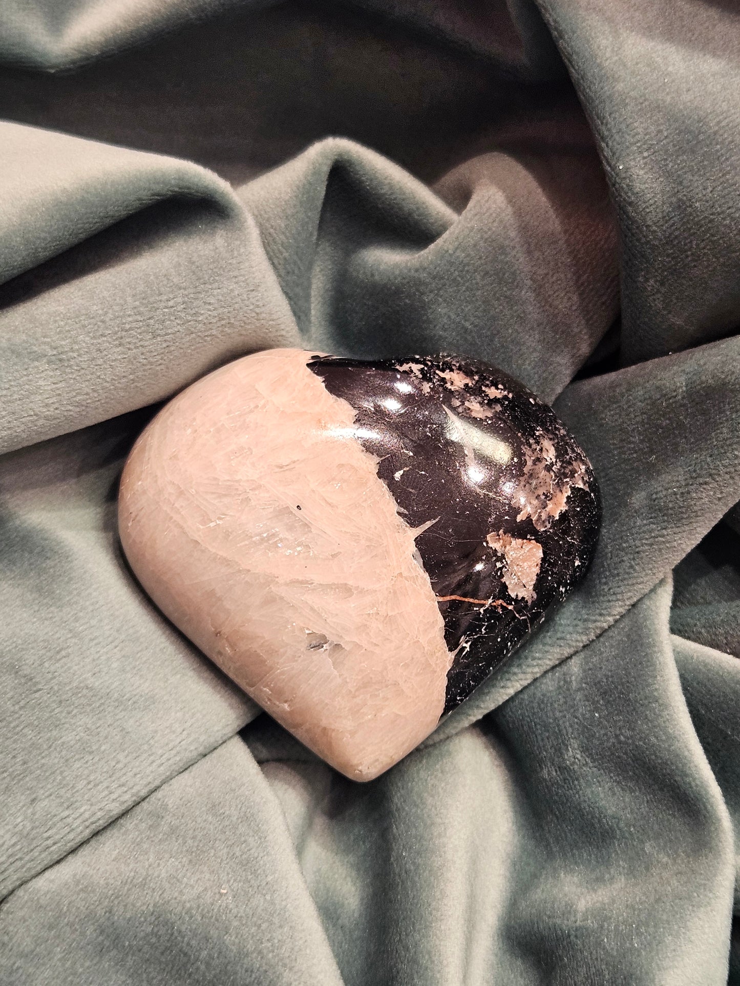 Tourmaline and Feldspar Heart