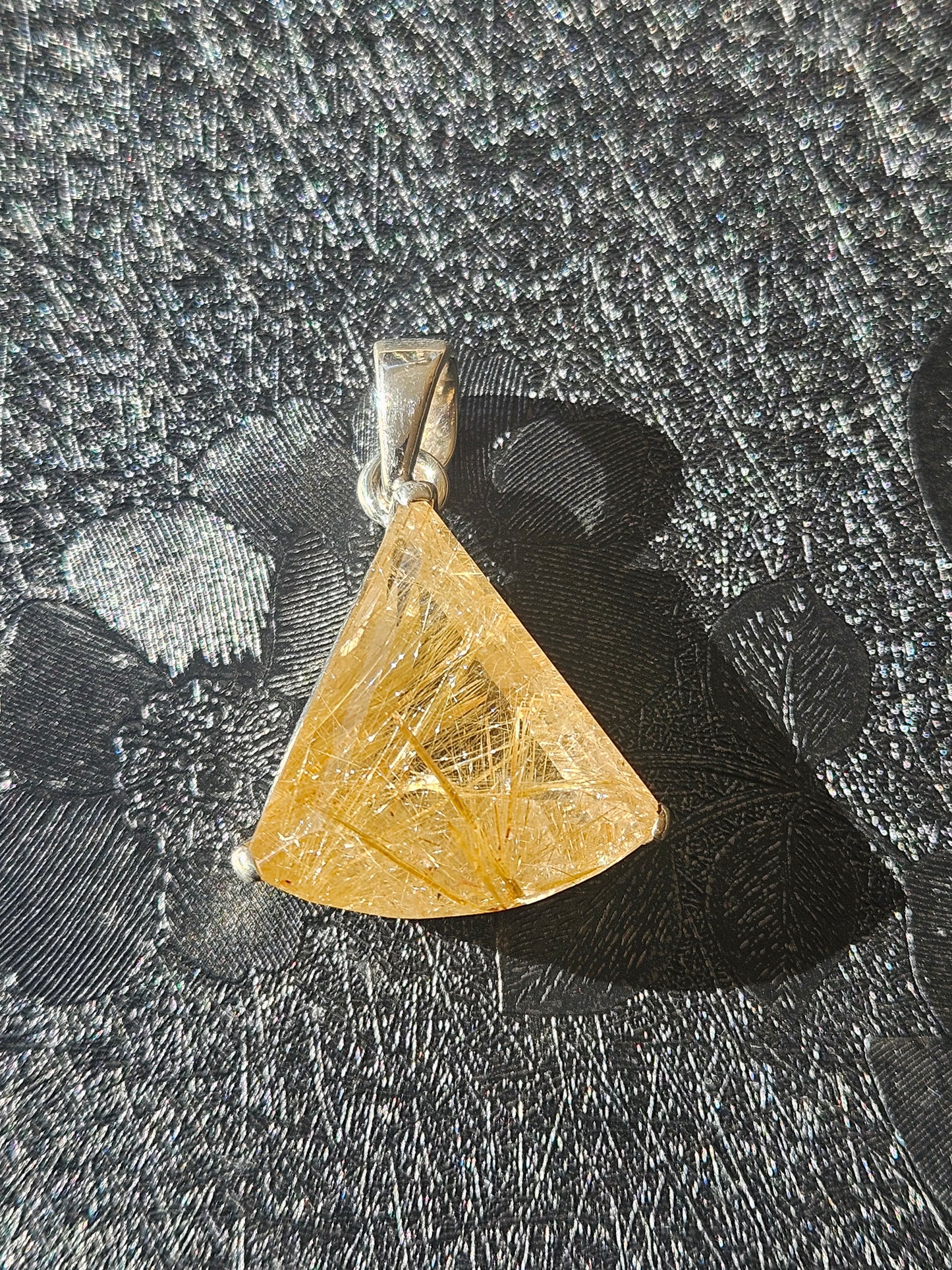 Golden Rutilized Quartz Necklace