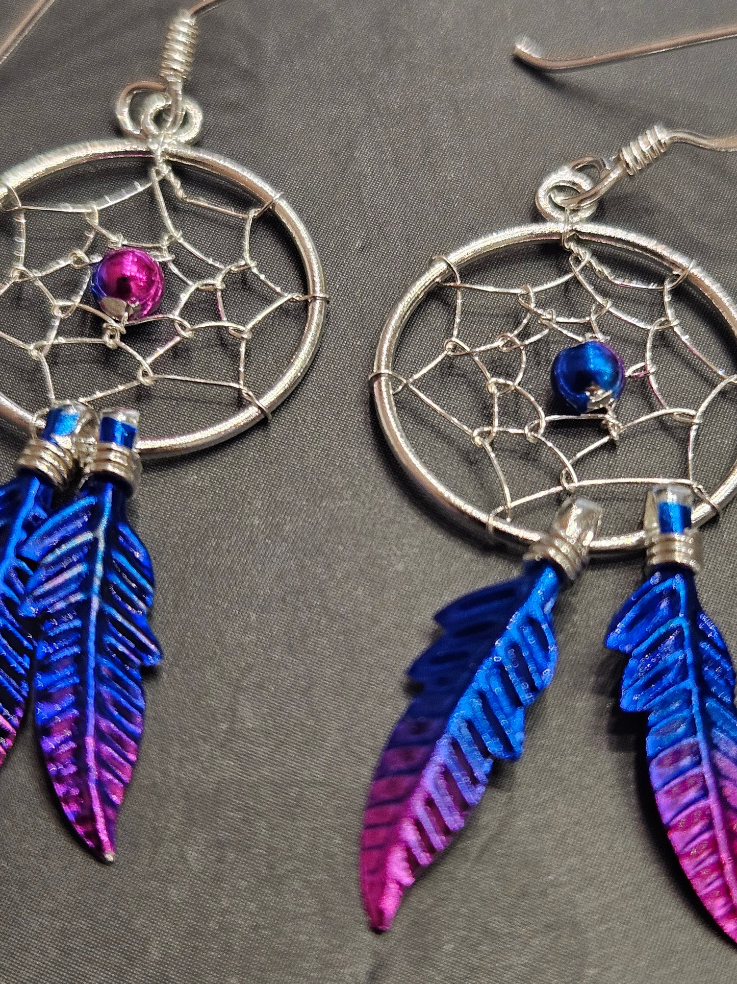 Dream Catcher Stirling Silver Earrings
