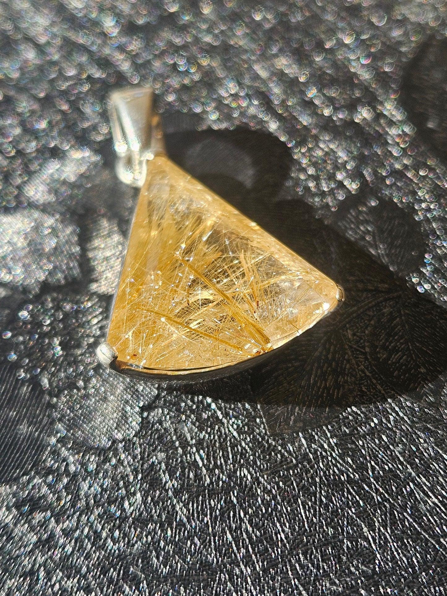 Golden Rutilized Quartz Necklace