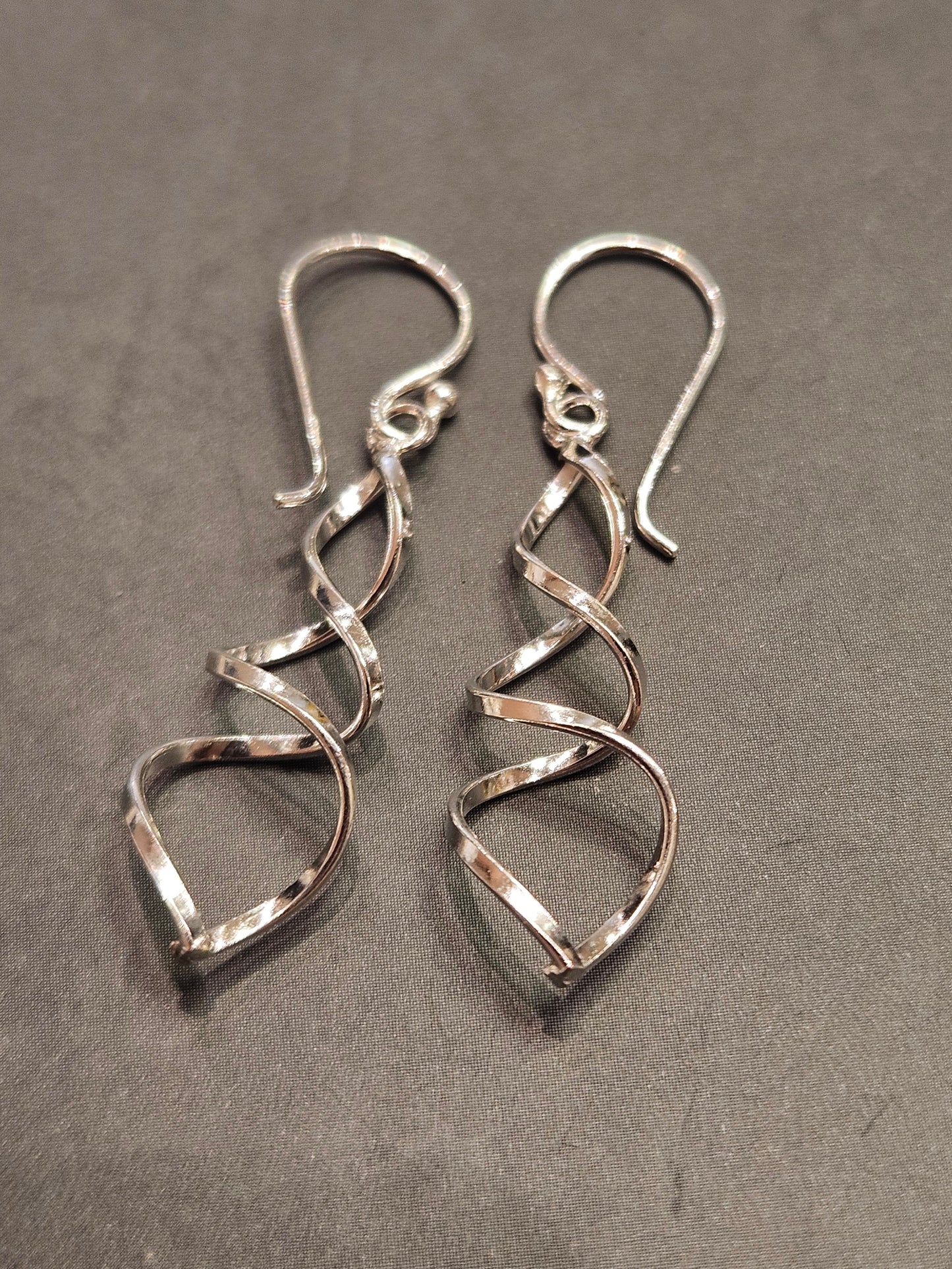 Stirling Silver Swirl Earrings
