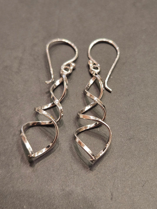 Stirling Silver Swirl Earrings