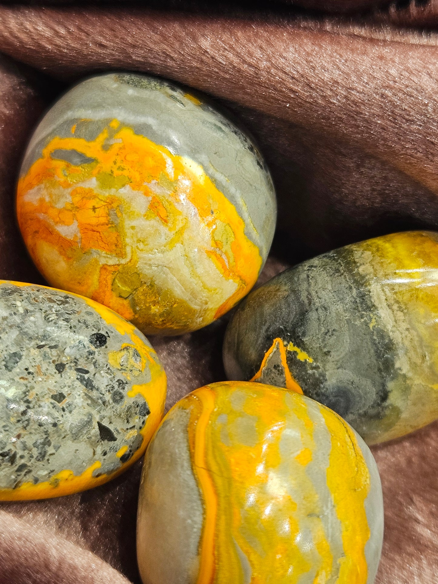 Bumblebee Jasper Tumblestone